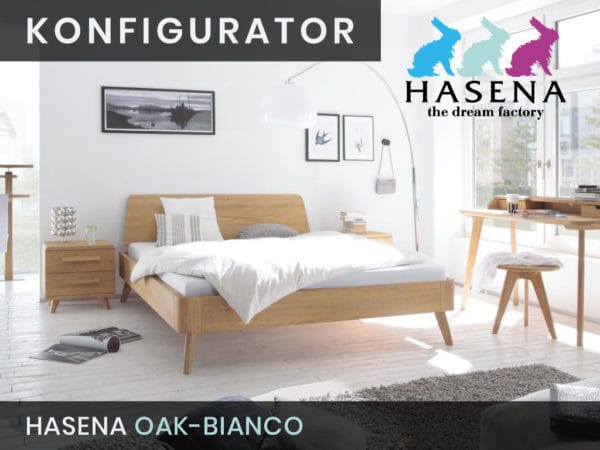 Konfigurator: Oak-bianco Massivholzbett