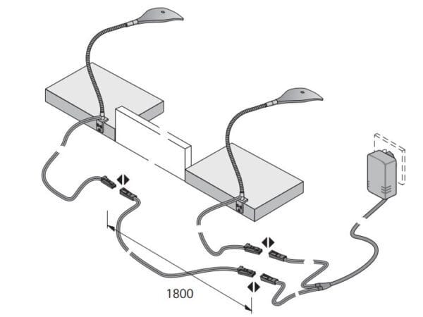 Spot LED-Leselampe