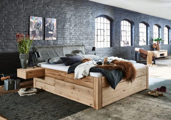 Ida Massivholzbett mit Schubladen - Easy Sleep II – Bild 2