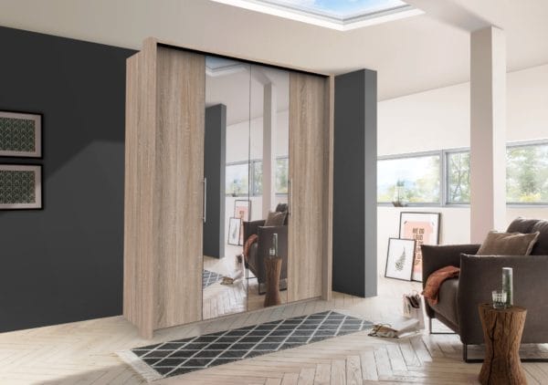 Kleiderschrank Loft I mit Spiegel – Bild 2