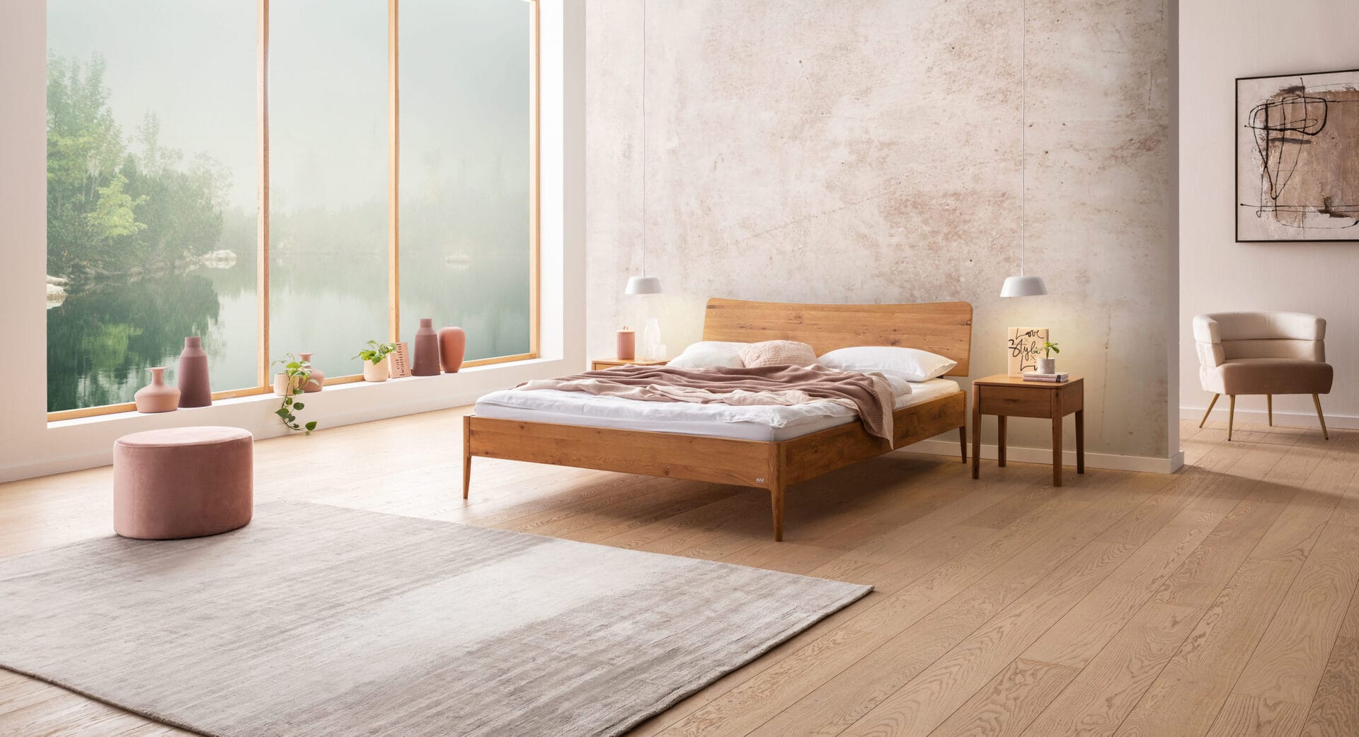 Konfigurator: Lounge Massivholzbett