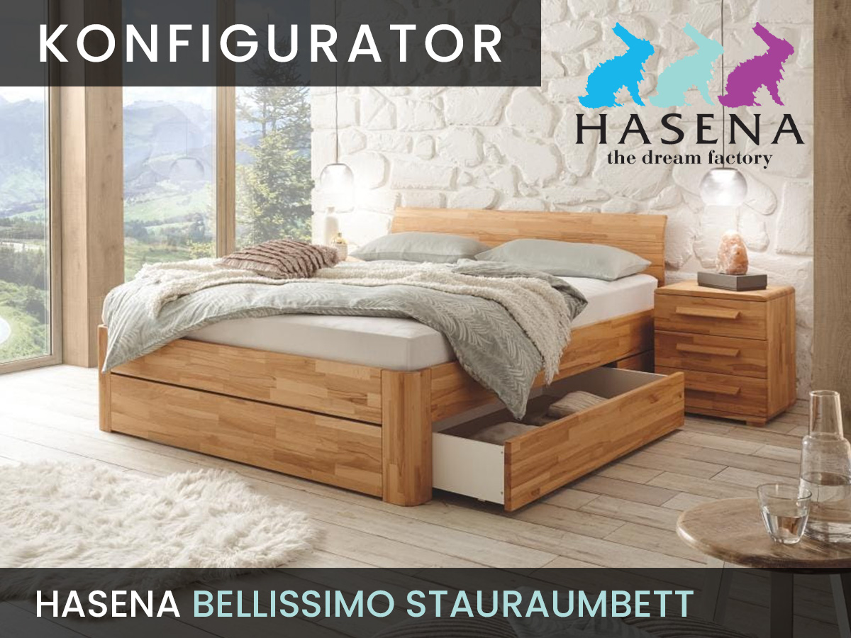 Konfigurator: Bellissimo Stauraumbett – Function